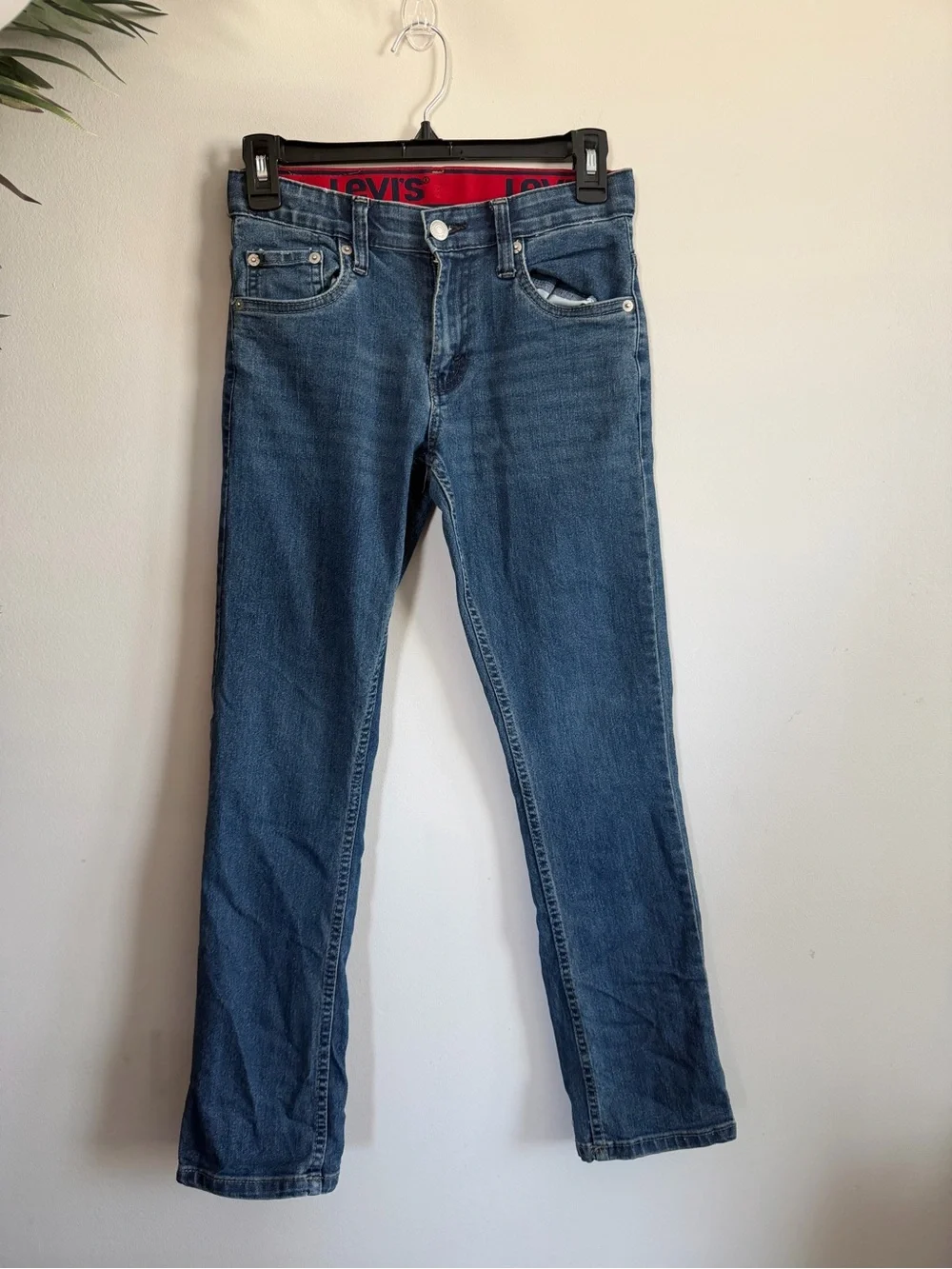 Levi's boys Dark Blue Straight-Leg Jeans 26x27